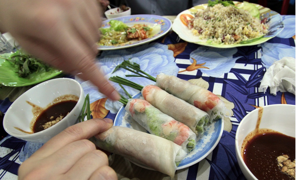 spring rollsy w Sajgonie