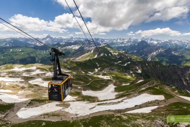 Alpy Algawskie, Oberstdorf, Bawaria, Nebelhorn, widok na 400 szczytów